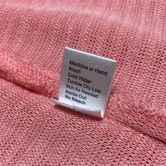 Ming Wang Women's Flamingo Pink Ottoman Rib One Button Knit Jacket Size Medium - Picture 6 of 8